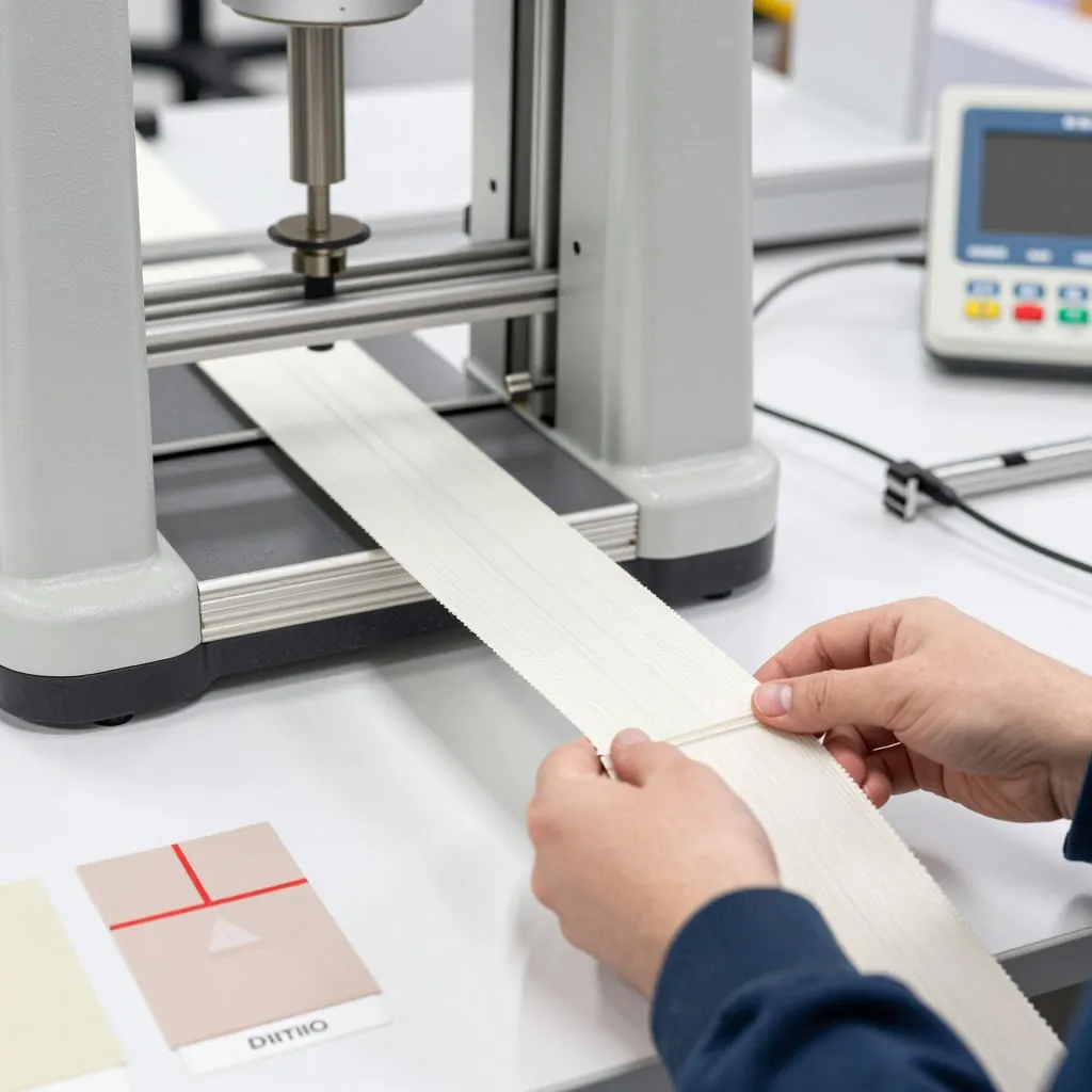 In-house testing of woven polypropylene fabric